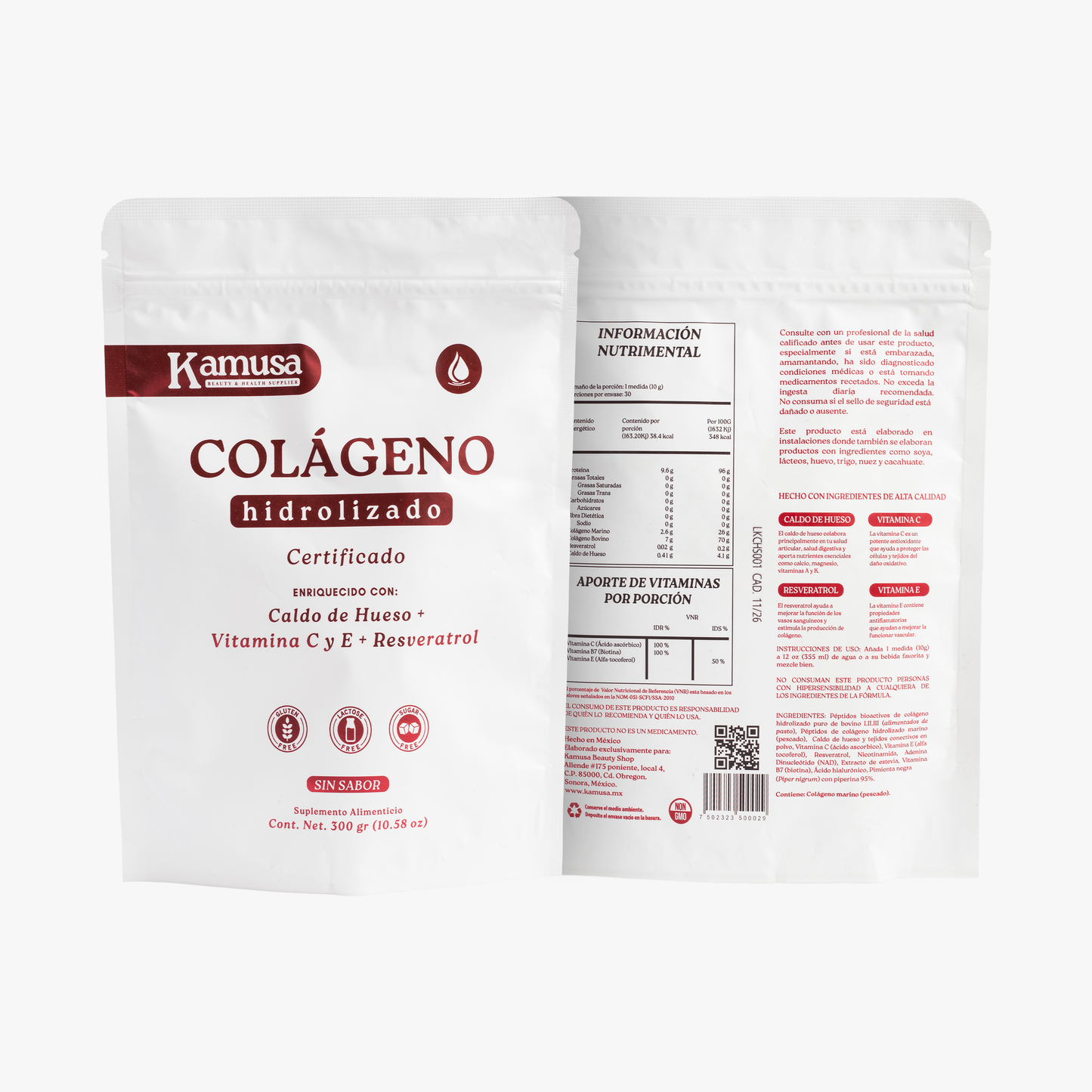 Colágeno Hidrolizado Sin Sabor